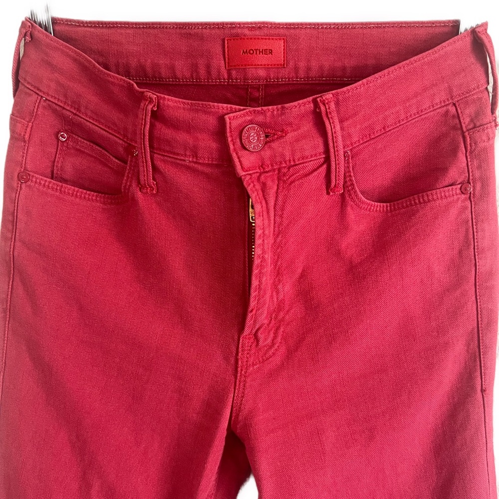 MOTHER Denim—The Mid Rise Dazzler Ankle, size 25, Fruit Punch - Picture 4 of 11